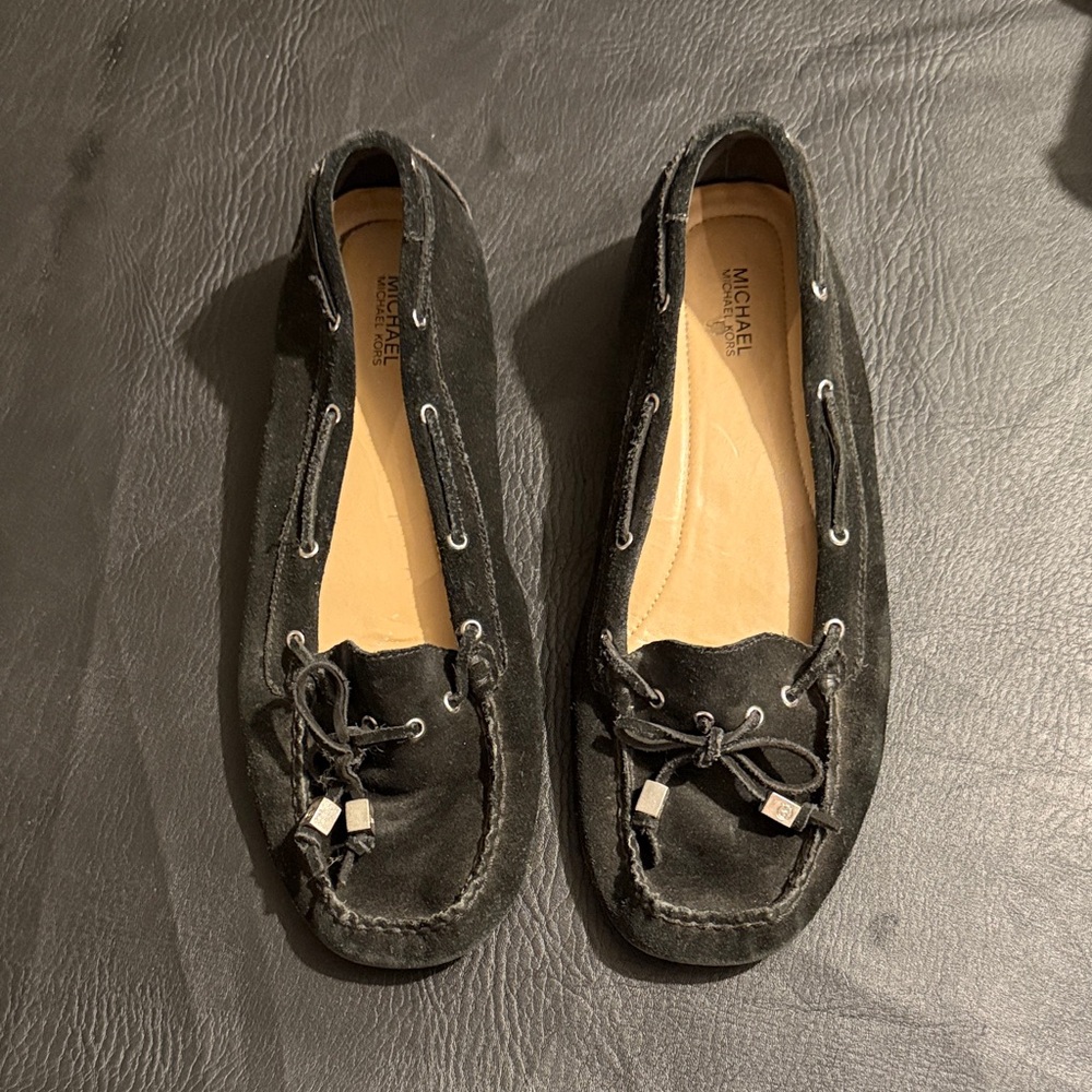Michael Kors Black Suede Moccasins for Women